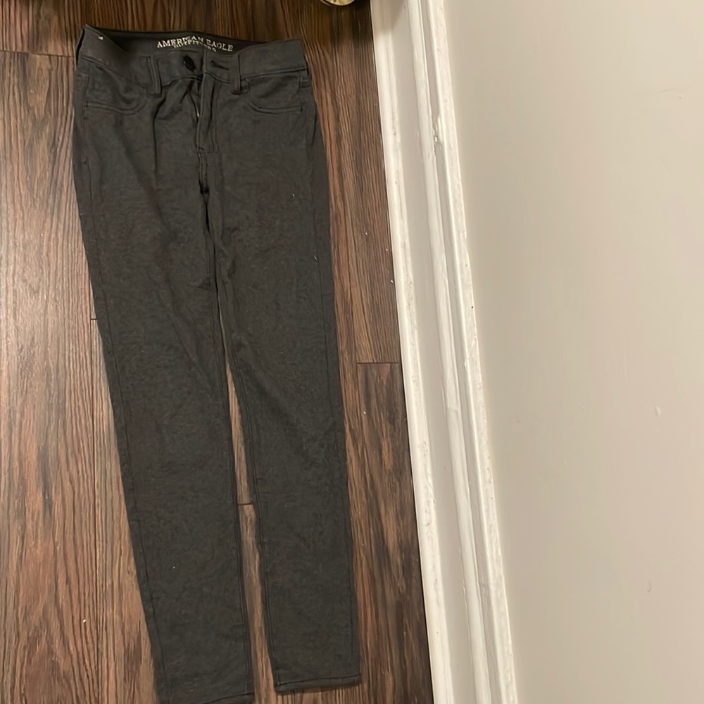Grey womens jeggings from American Eagle